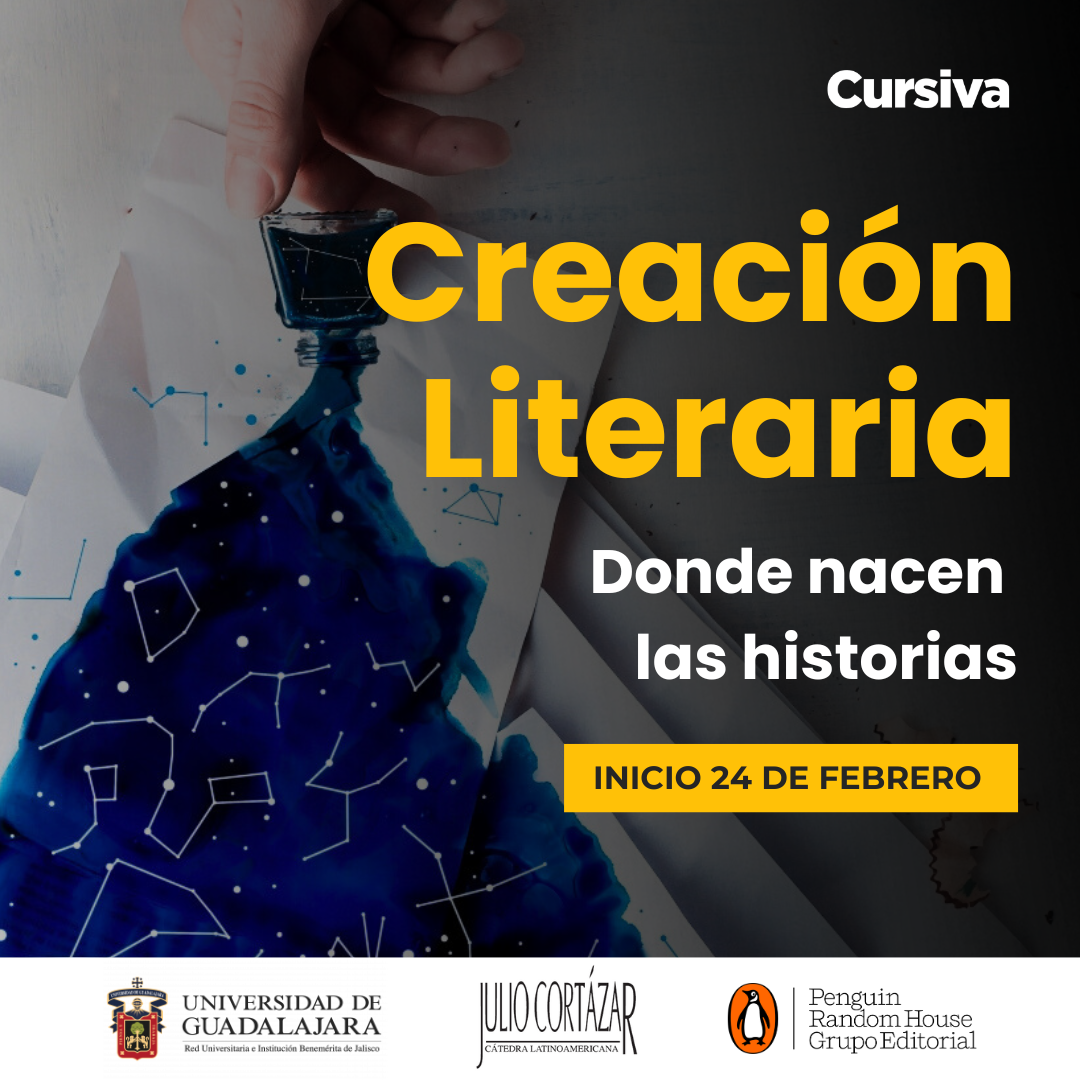 cartel Cursiva Creación Literaria 