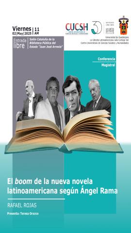 cartel de la conferencia de Rafael Rojas